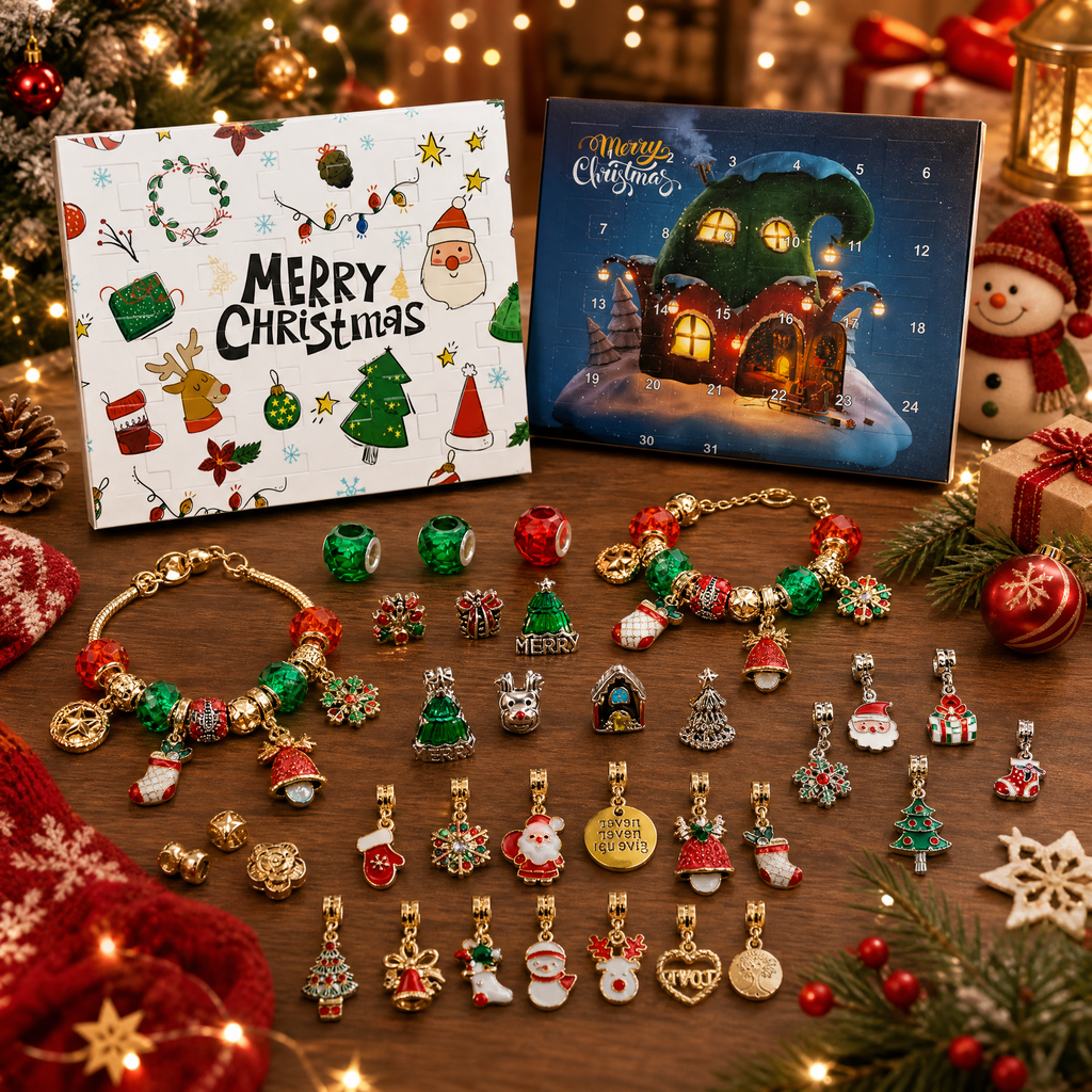 🎄DIY Christmas Advent Calendar Bracelet Set
