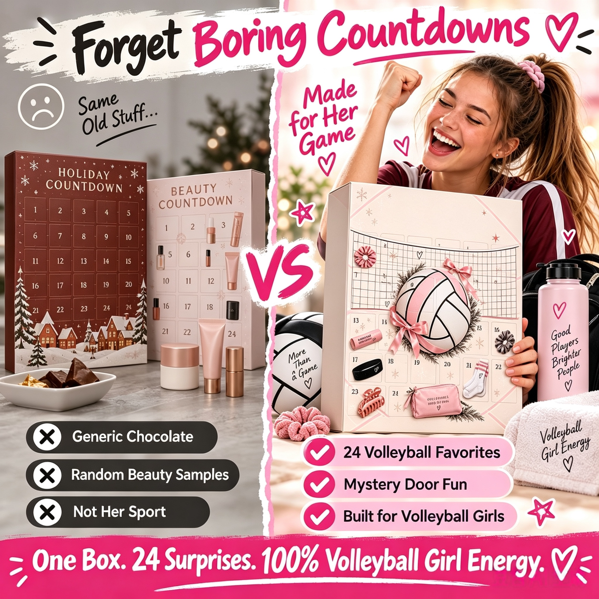 🏐 24 Days. 24 Surprises. Volleyball Advent Calendar – 24 Days of Game-Day Surprises