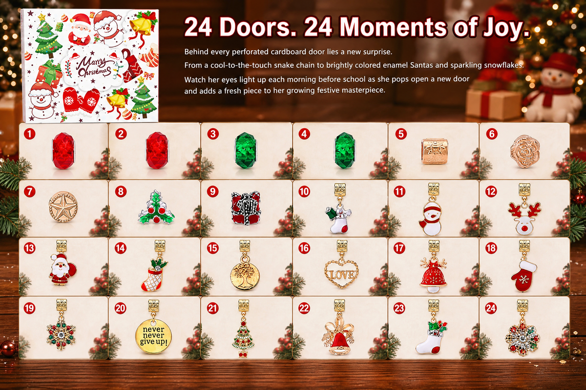 🎄DIY Christmas Advent Calendar Bracelet Set