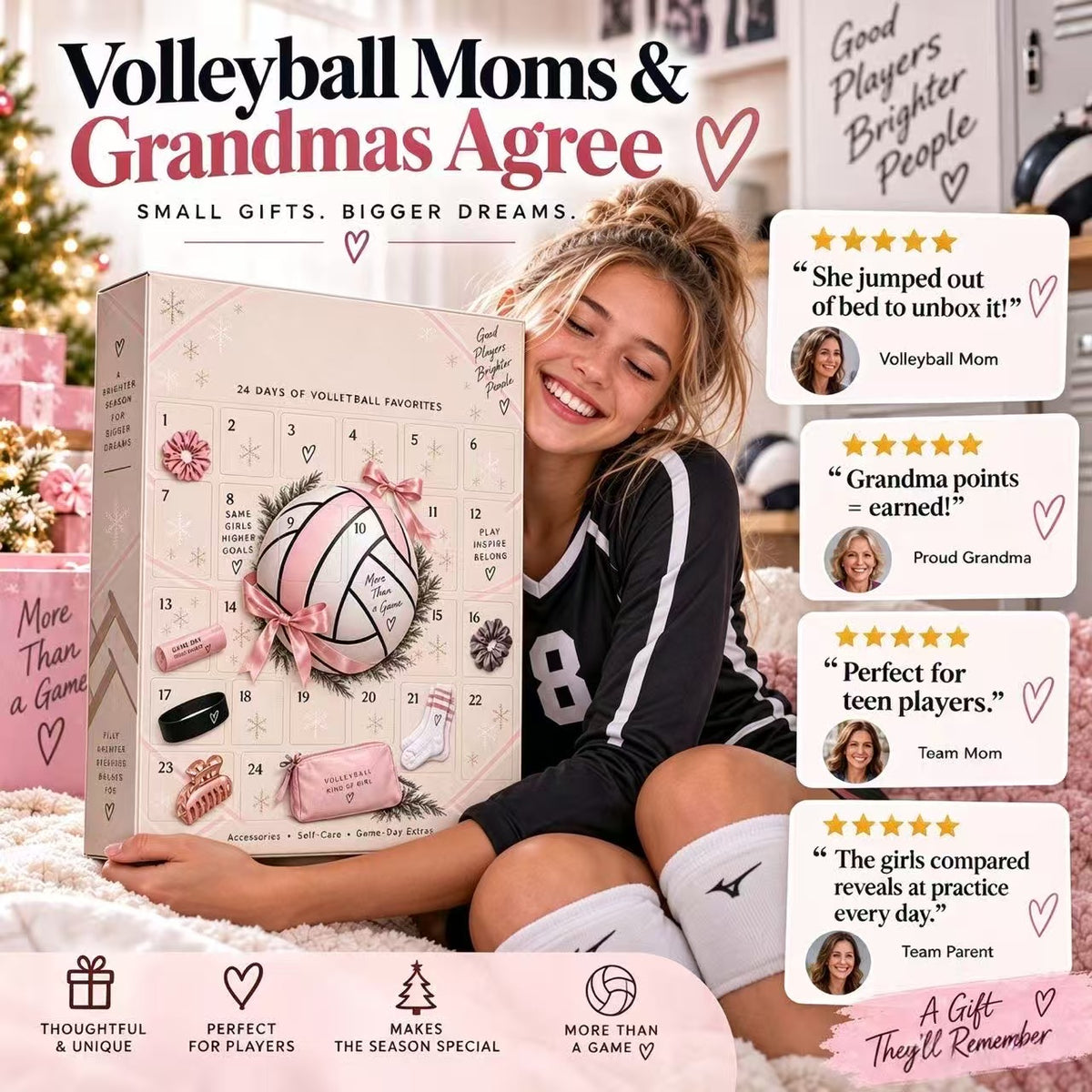 🏐 24 Days. 24 Surprises. Volleyball Advent Calendar – 24 Days of Game-Day Surprises