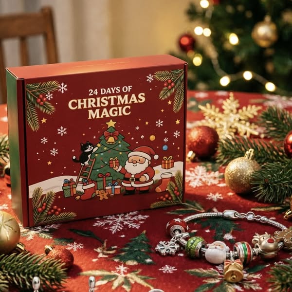 🎄DIY Christmas Advent Calendar Bracelet Set