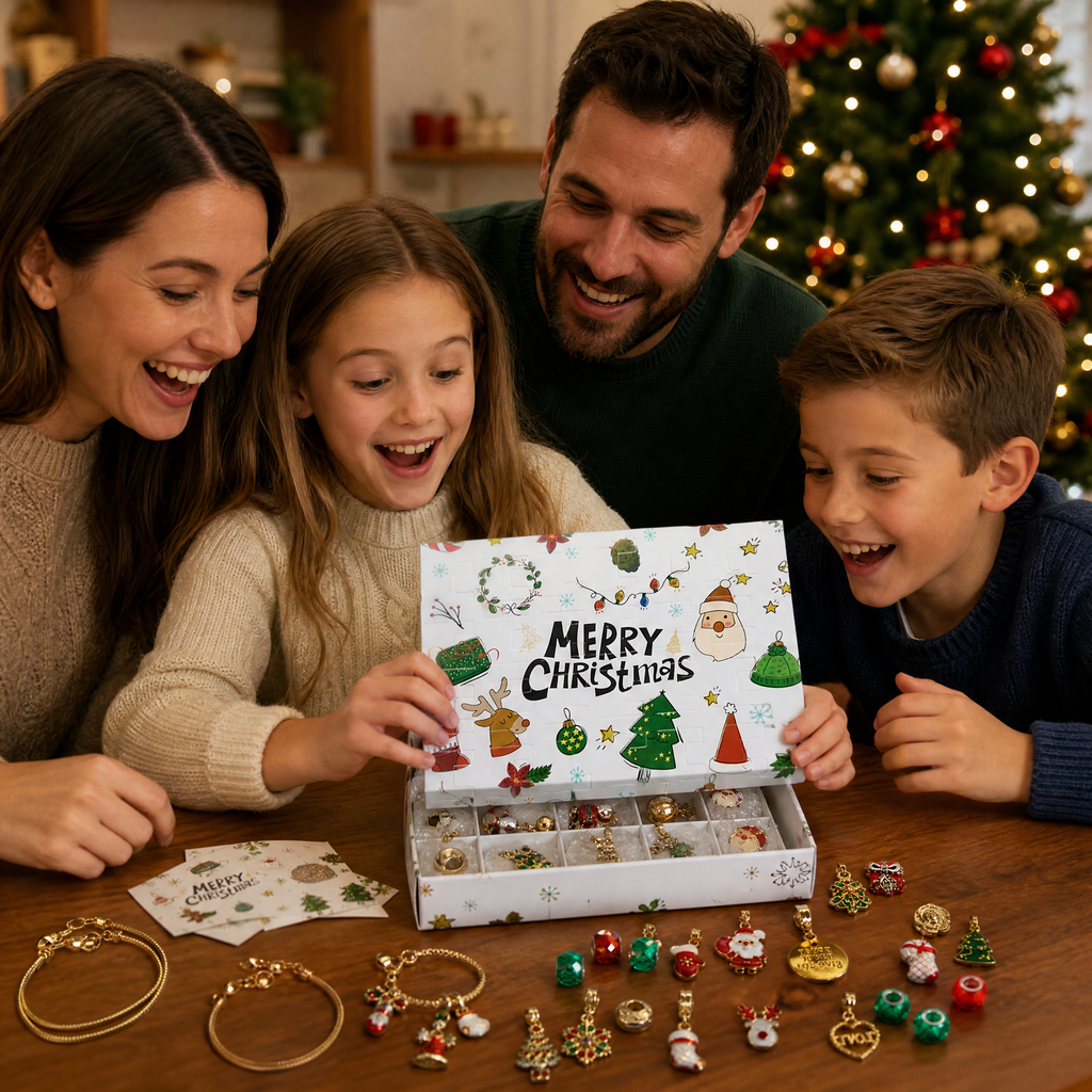 🎄DIY Christmas Advent Calendar Bracelet Set