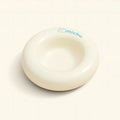 Bagel Ceramic Cat Bowl – Anti-Whisker Cat Food Bowl - Creme