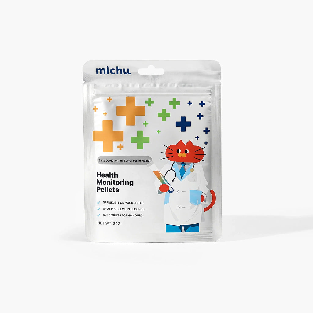 Cat Health Monitoring Pellets - Colour Changing Indicators For Home Urine Testing