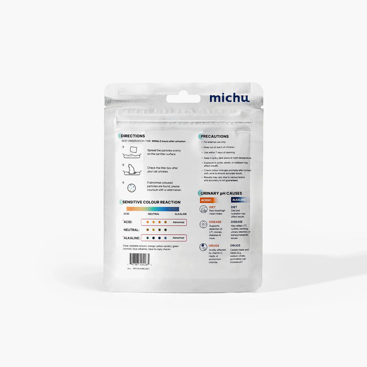 Cat Health Monitoring Pellets - Colour Changing Indicators For Home Urine Testing