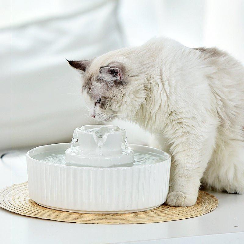 Ceramic Electric Pet Water Fountain 2.1L