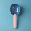 Dog Cat Feeding Scoop Feeder Spoon - Dark Blue/Pink