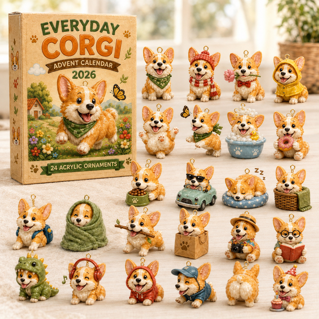 ✨Everyday Corgi Advent Calendar 2026 - 24-Day Festive Countdown🐕
