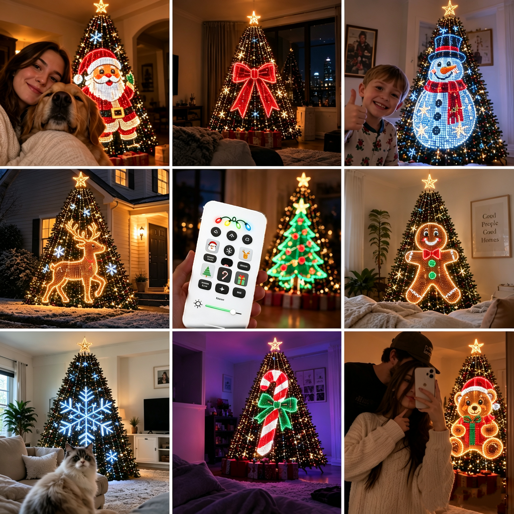 💥 Smart Animated Christmas Tree Lights – 🎄 Bring Your Tree to Life!
