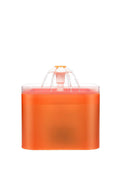 Flower Electric Pet Water Fountain W LED - Orange