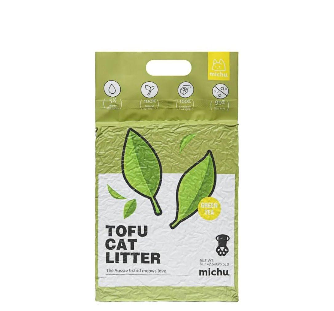 Gen3 6L Dust-Free and Natural Clumping Tofu Cat Litter - Green Tea
