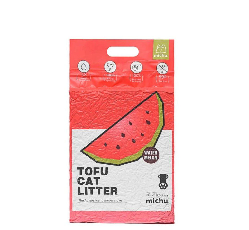 Gen3 6L Dust-Free and Natural Clumping Tofu Cat Litter - Watermelon