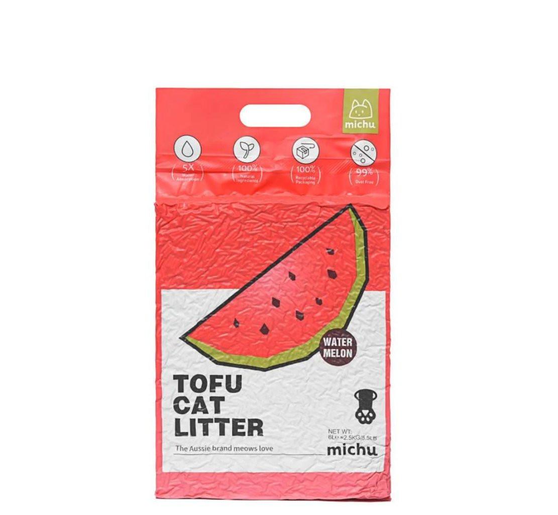 Gen3 6L Dust-Free and Natural Clumping Tofu Cat Litter - Watermelon