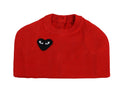 Heart Embroidery Dog Cardigan - Red