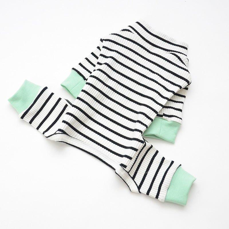 Night in Dog PJs in Black & Green