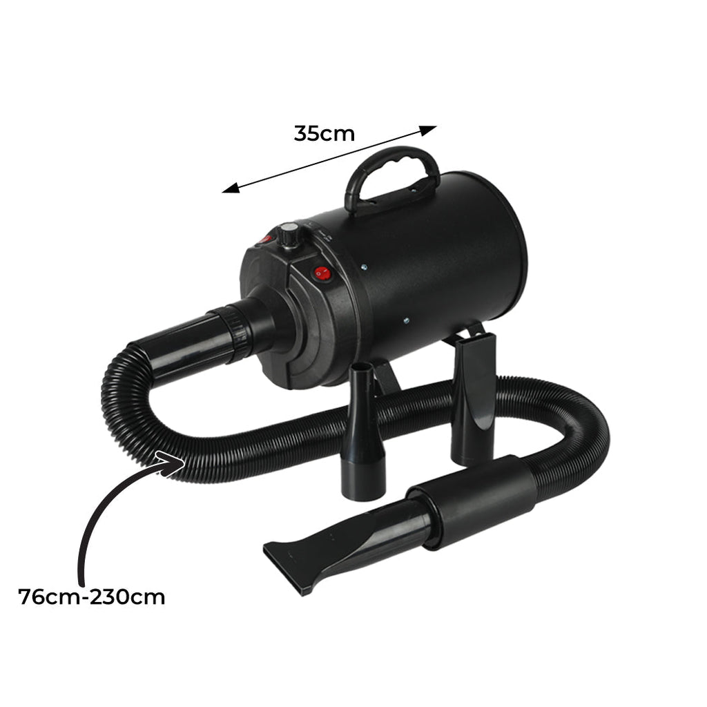 Pet Grooming Hair Dryer 2800W - Low Noise Dog & Cat Blower