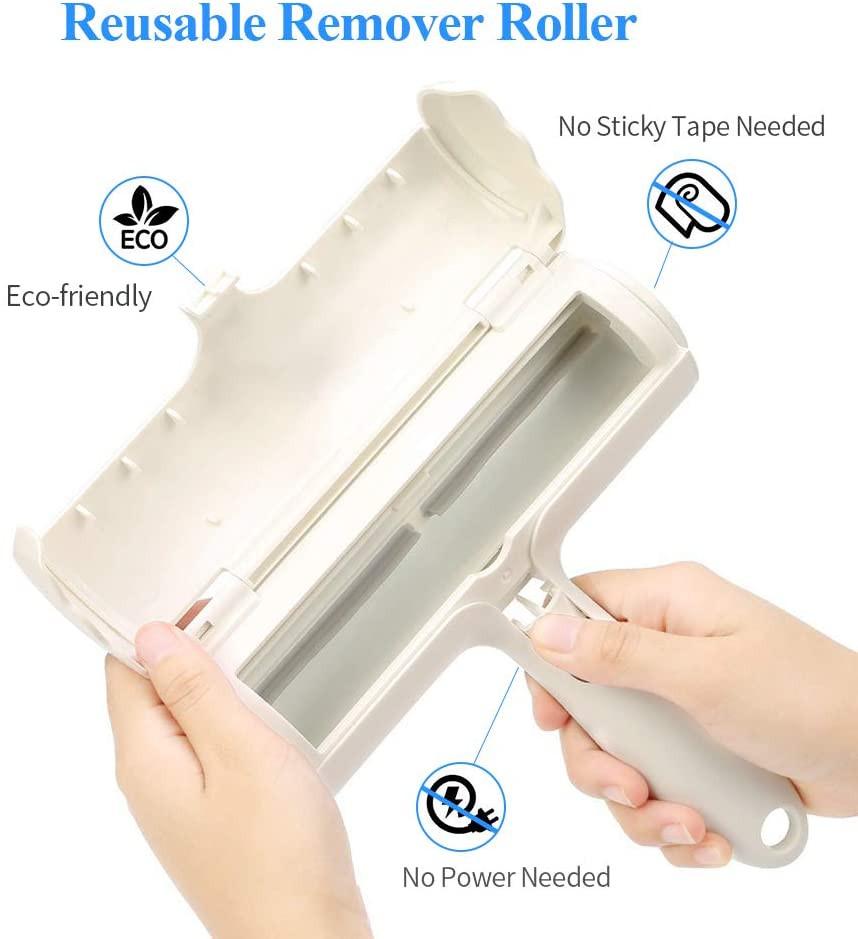Pet Hair Remover Lint Roller - Dog & Cat Fur Remover for Sofa, Bed, Carpet, Car Seat and More