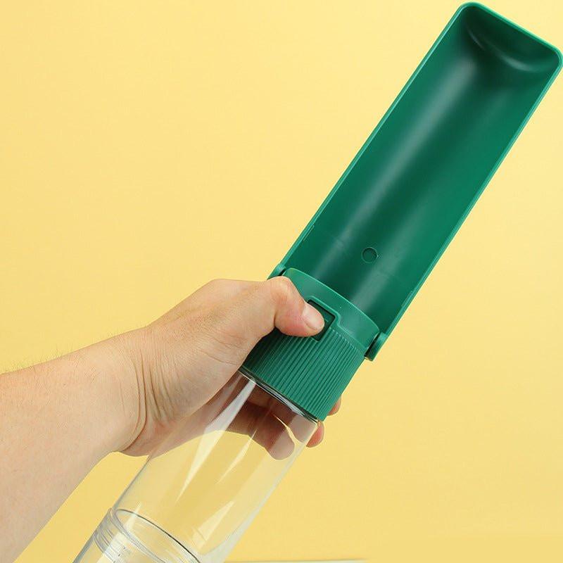 Ribbed Portable Pet Bottle in Emerald