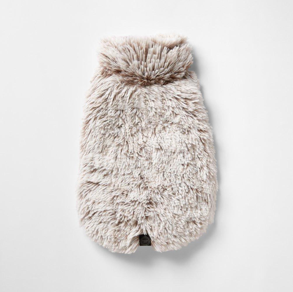 Snooza Shag Faux Fur Dog Coat in Mink