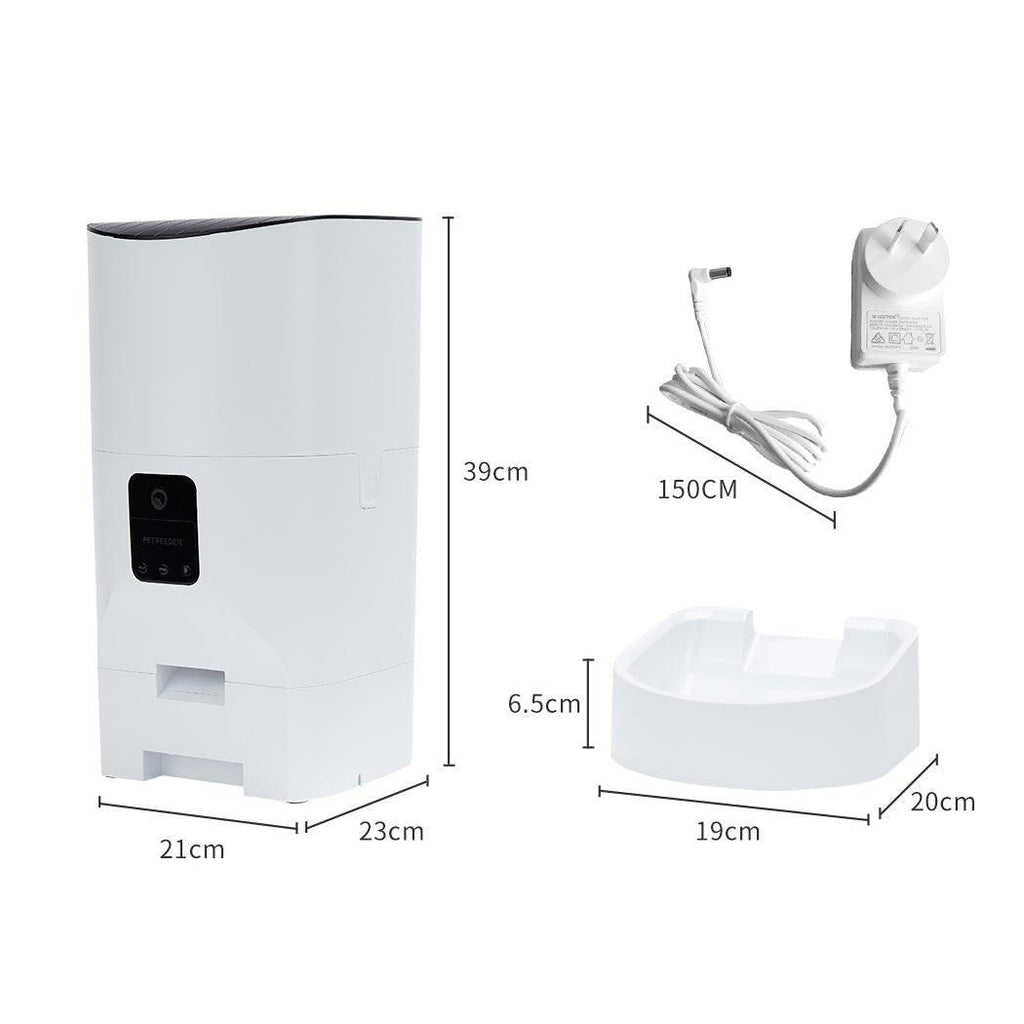 Smart Pet Feeder Food Dispenser Portable Remote Bowl With Camera