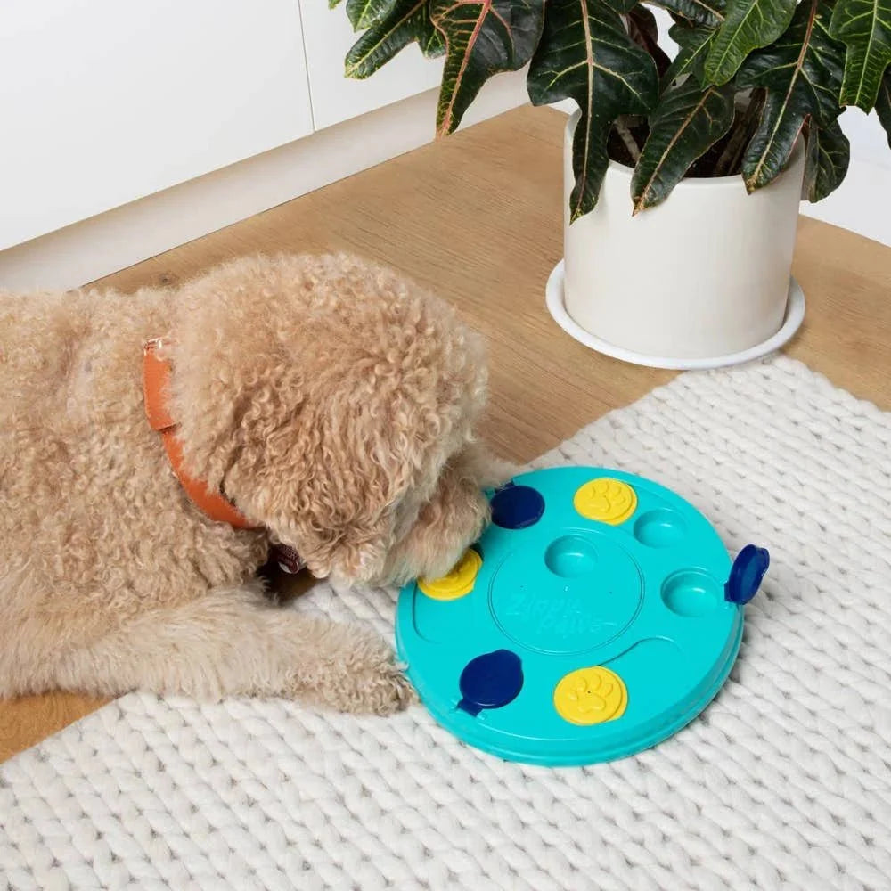 SmartyPaws Puzzler Feeder Interactive Dog Toy - Purple