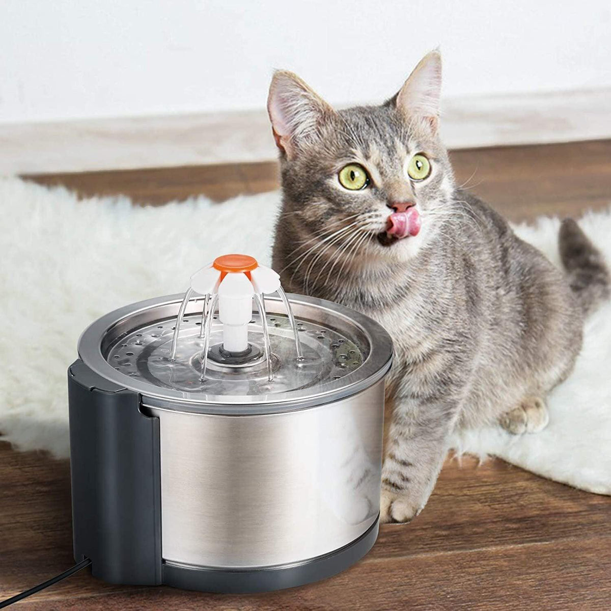 Stainless Steel Feeder Electric Pet Water Fountain