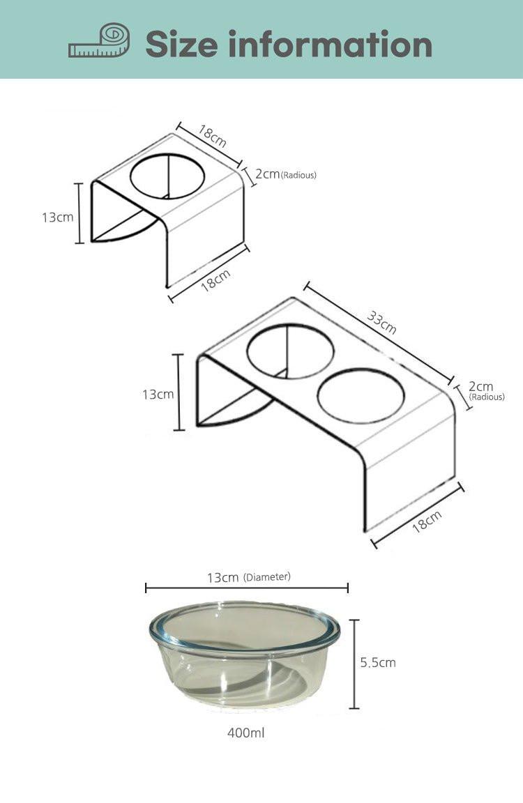 The Holographic Aurora Elevated Pet Feeding Table