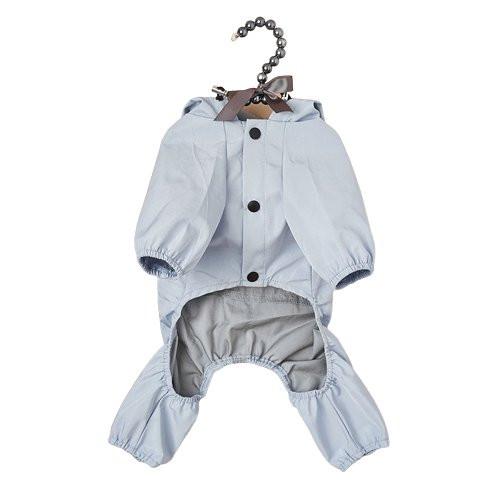 The Waterproof Reflective Dog Raincoat - Dusty Blue