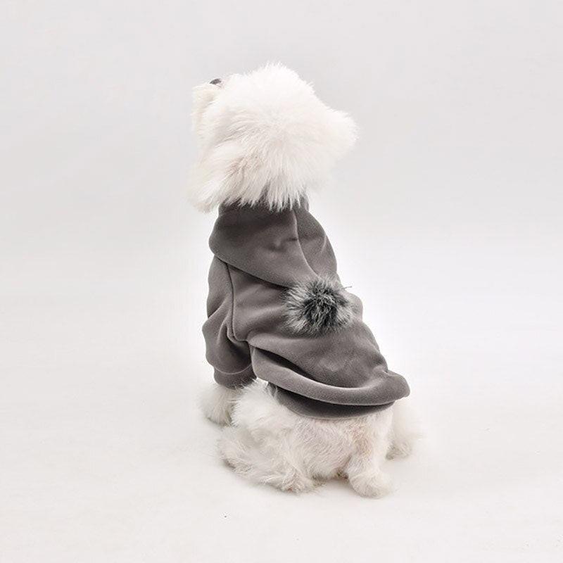Thick Cotton Pom Pom Pet Hoodie