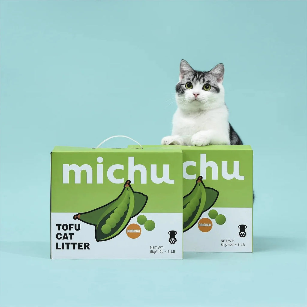 Tofu Cat Litter Gen3 - Natural Clumping Tofu-Based Formula - Value Box 5 kg - Original