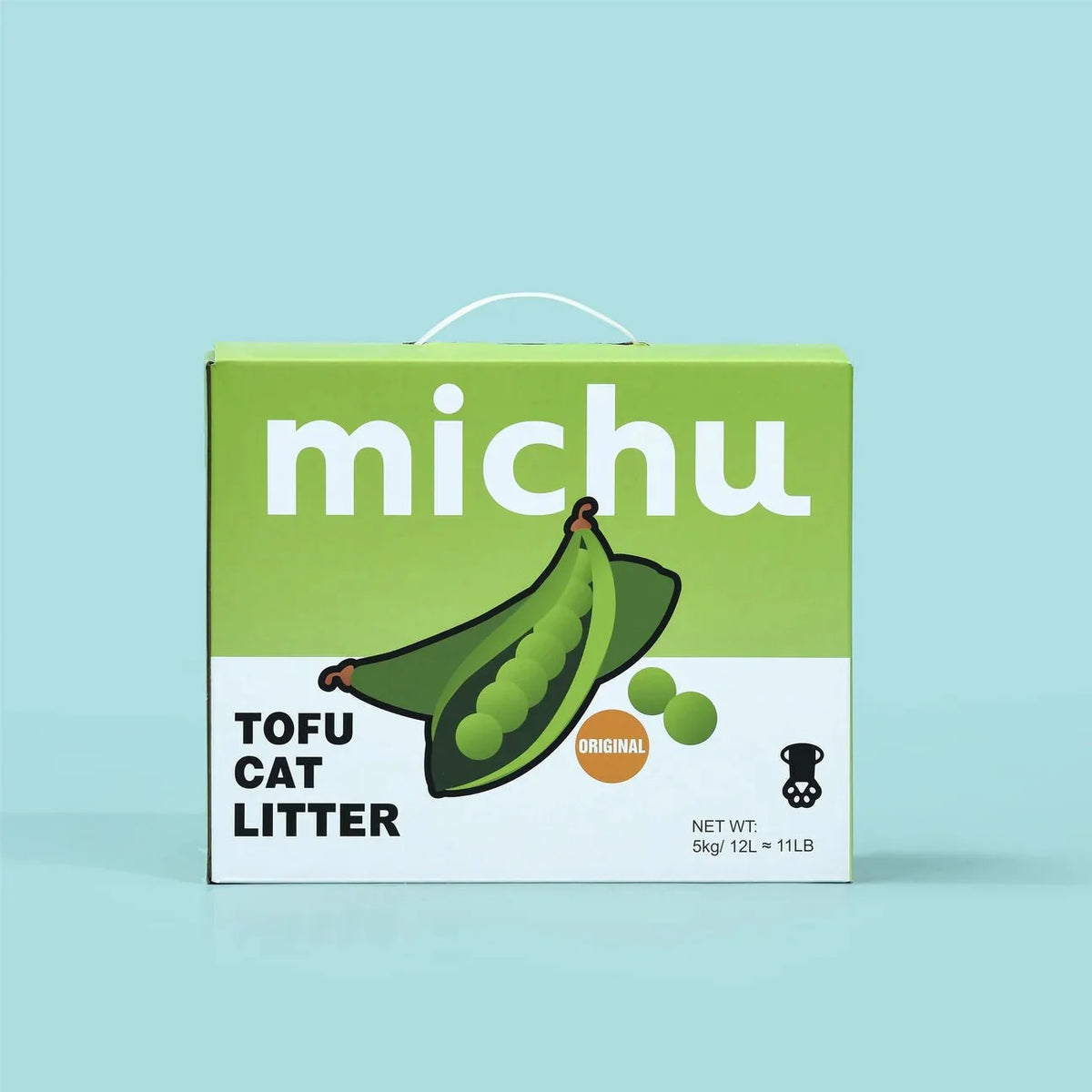 Tofu Cat Litter Gen3 - Natural Clumping Tofu-Based Formula - Value Box 5 kg - Original