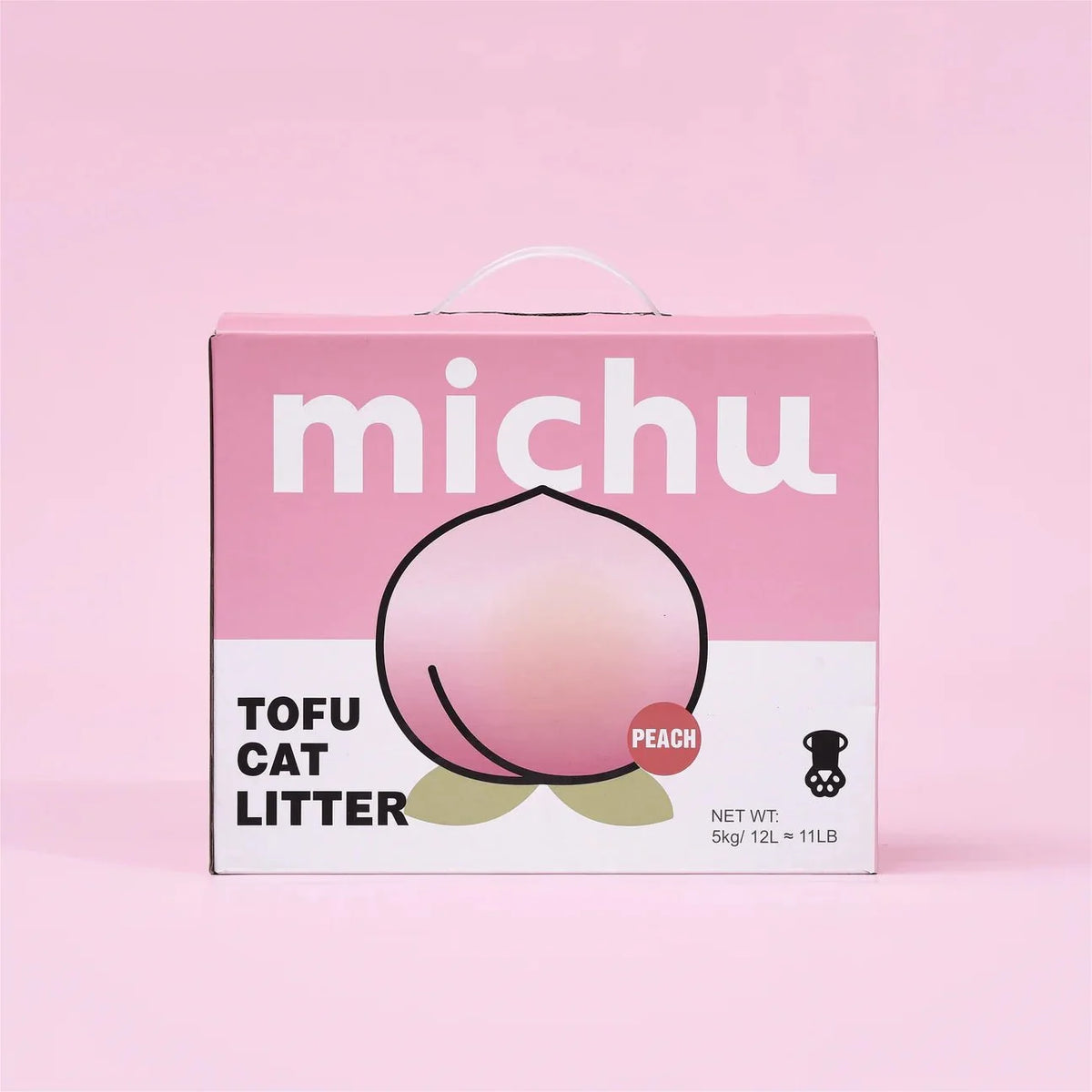 Tofu Cat Litter Gen3 - Natural Clumping Tofu-Based Formula - Value Box 5 kg - Peach