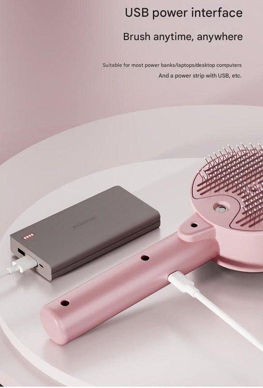 UVC Sterilizer & Mist Spray Rechargeable Pet Grooming Brush