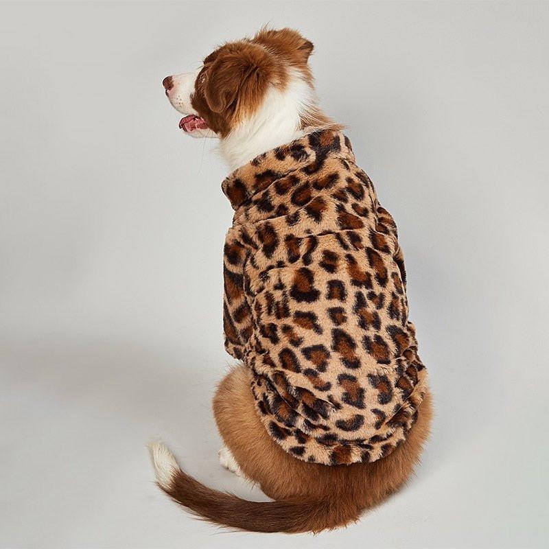 Zip Up Leopard Dog Jacket