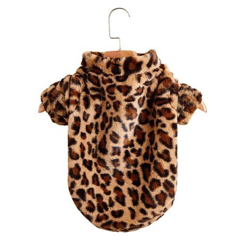 Zip Up Leopard Dog Jacket